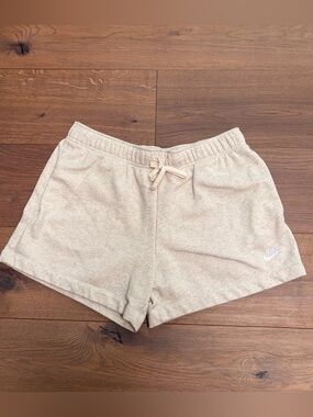 Nike Women's Lounge Shorts Oatmeal Grey